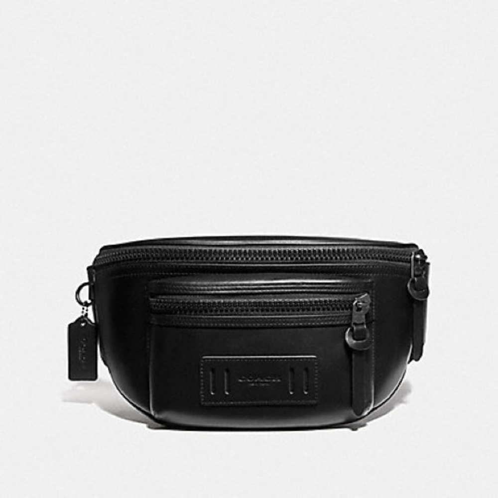 Coach Terrain Leather Black Belt Bag